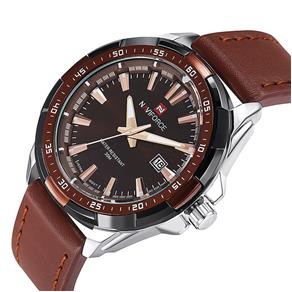 Relógio NaviForce Modelo 9056 - Prata Cobre