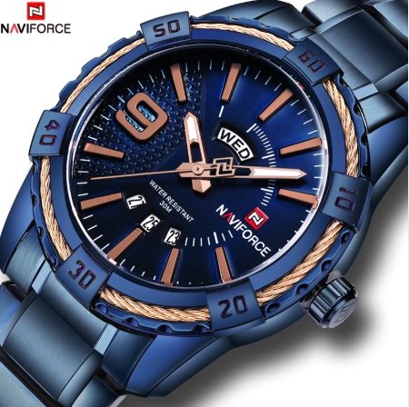 Relógio NAVIFORCE - NF-9117S - Original - Azul