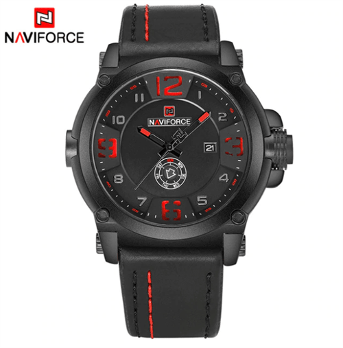 Relógio Naviforce Preto e Vermelho