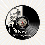 Relógio Ney Matogrosso Bandas Rock MPB Musica Vinil LP Decor