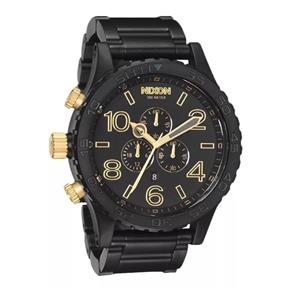 Relogio Nixon 51-30 A083 1041 Preto com Detalhes Dourado