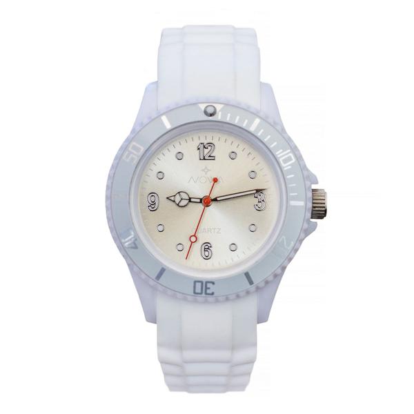 Relógio Nowa Feminino Branco NW0520BK Borracha
