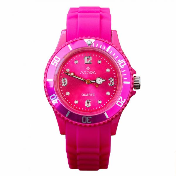 Relógio Nowa Feminino Rosa NW0523RK Borracha