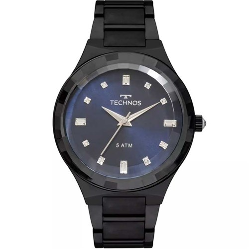 Relógio Obietto Technos Pret Elegance Crystal 2036MJL/4A