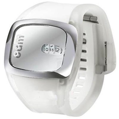 Relógio Odm - Dd100-8 - Silicone White Strap - Silver Dial