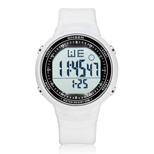 Relógio Ohsen Digital 1812 - Branco