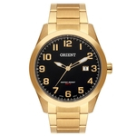 Relogio Orient Analógico MGSS1180 P2KX Dourado Mostrador Preto com Calendario