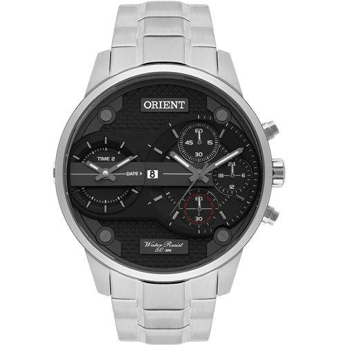 Relógio Orient 2analógicos Aço Masculino Mbsst001 P1sx