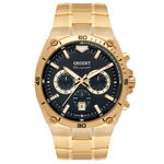 Relógio Orient Cronógrafo Dourado Preto Mgssc030 P1kx