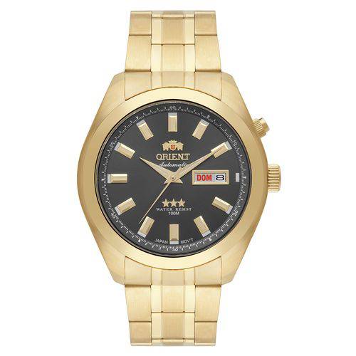 Relógio Orient Dourado Masculino Automático 469gp075g1kx