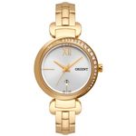 Relógio Orient Dourado Strass Feminino Fgss1158 S3kx