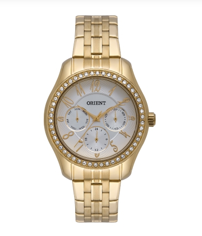 Relógio Orient Eternal Feminino Fgssm070 S2kx Clássico Dourado com Swarovski