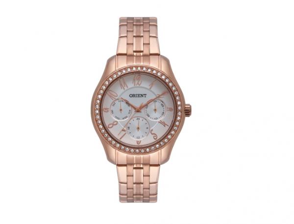 Relógio Orient Eternal Feminino FRSSM034 S2RX Clássico Rose com Swarovski