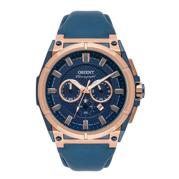 Relógio Orient Eternal Masculino Cronógrafo Mtscc033 Azul