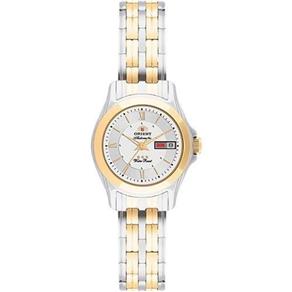 Relógio Orient Feminino Automatic, Prata e Dourado com Calendário 559tt002 S3sk