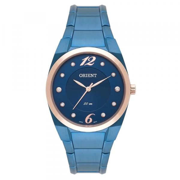 Relógio Orient Feminino Azul Original Fass0001 D2dx