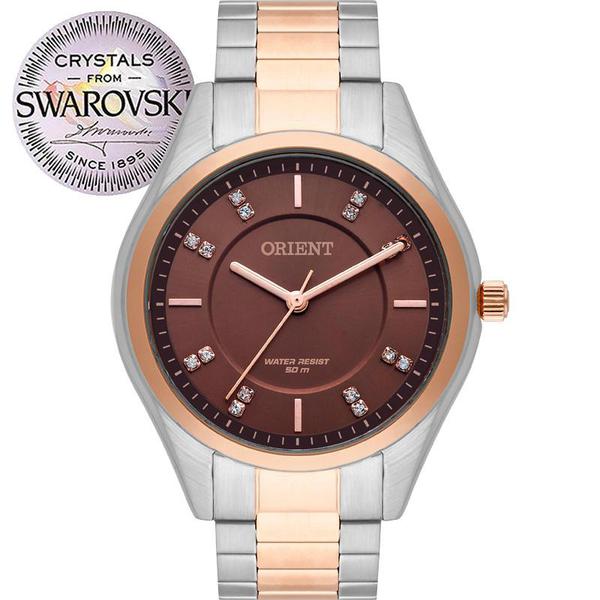 Relógio Orient Feminino Bicolor Swarovski FTSS0055M1SR