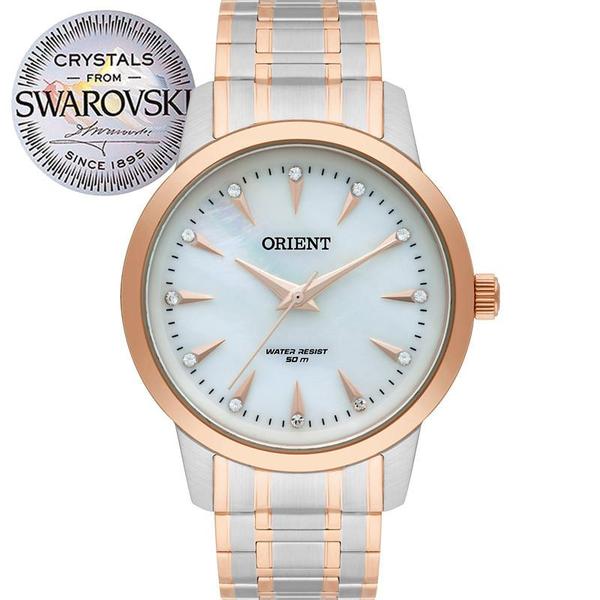 Relógio Orient Feminino Bicolor Swarovski FTSS0056B1SR