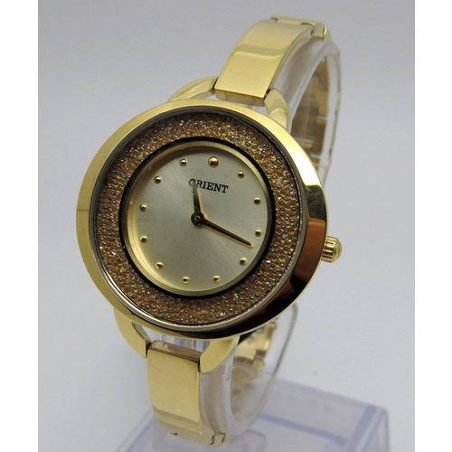 Relógio Orient Feminino Dourado Fgss0050 Pequeno