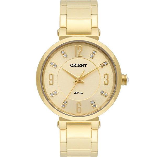 Relógio Orient Feminino Dourado FGSS0058 C2KX Analógico 5 Atm Cristal Mineral Tamanho Pequeno