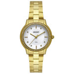 Relógio Orient Feminino Dourado Pedras Fgss0132 S1kx