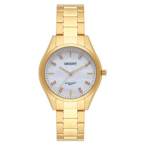 Relogio Orient Feminino Dourado Pequeno Analogico a Prova Dagua Fgss0098 B1KX