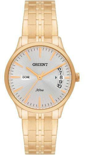 Relogio Orient Feminino Dourado Pequeno com Calendario Fgss2003 S1kx