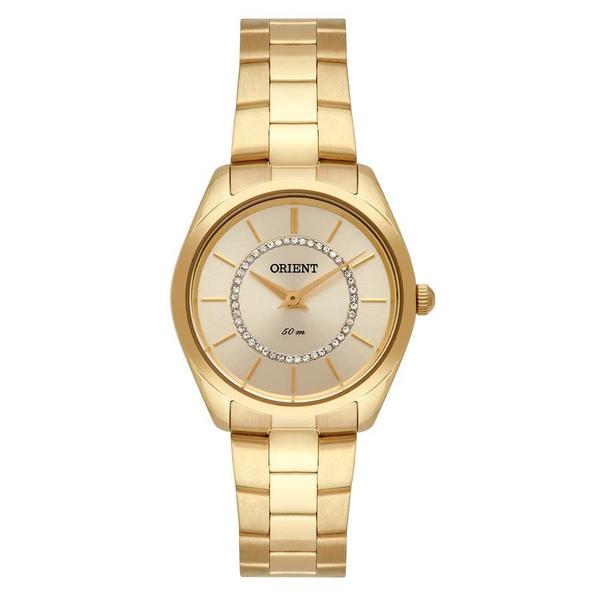 Relogio Orient Feminino Dourado Pequeno FGSS0125 C1kx