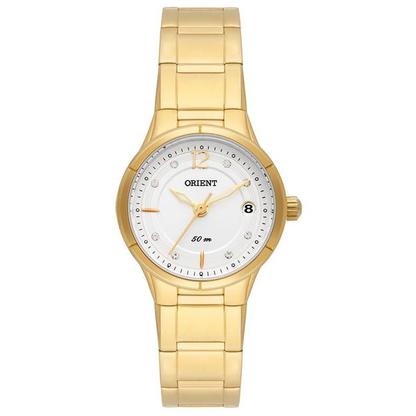 Relógio ORIENT Feminino Dourado Strass FGSS1120 S2KX