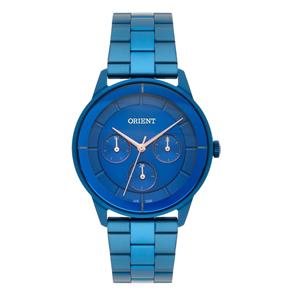 Relógio Orient Feminino Fassm001 D1dx Azul Multifunçao