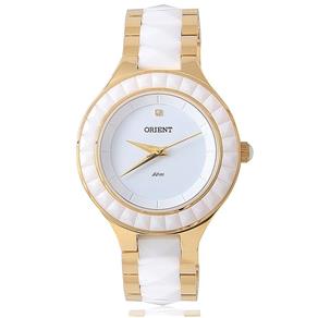 Relógio Orient Feminino FTSS0038 B1KB Branco Dourado