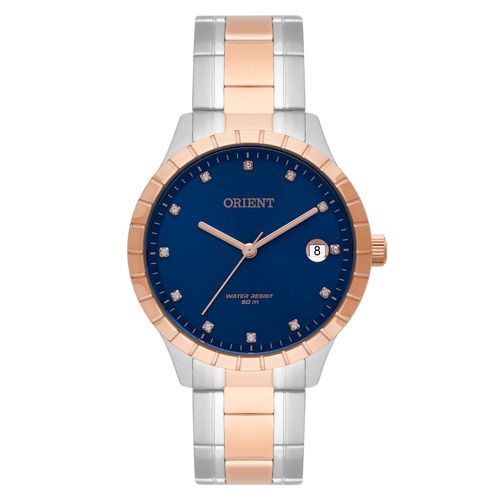 Relogio Orient Feminino Ftss1116 D1sr Misto Azul Rose