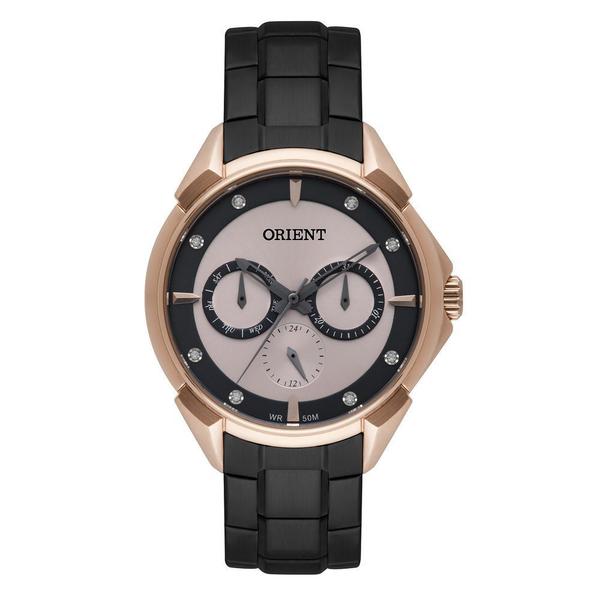 Relógio Orient Feminino Ftssm039 R1px Rose Preto Multifunção