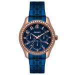 Relógio Orient Feminino Multifunção Rose /azul Ftssm047 D2dx