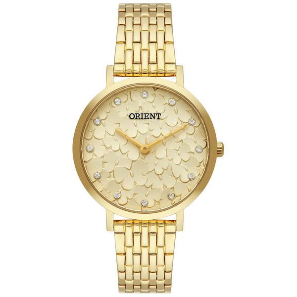 Relógio Orient Feminino Ref: Fgss0154 C1kx Flor Dourado