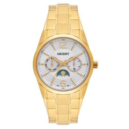 Relógio Orient Feminino Ref: Fgssm056 S2kx Multifunção Dourado