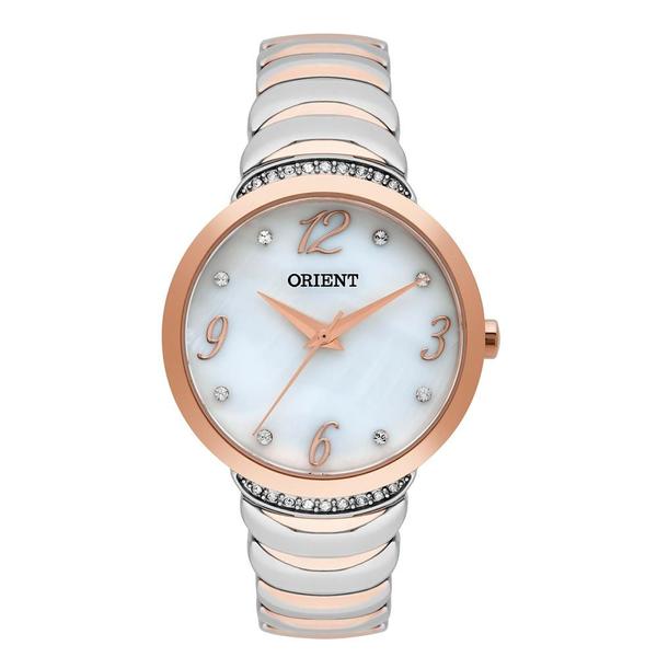 Relógio Orient Feminino Ref: Ftss0050 B2sr Bracelete Bicolor