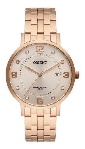 Relogio Orient Feminino Rose Gold Social Analogico a Prova Dagua Frss1042 R2rx