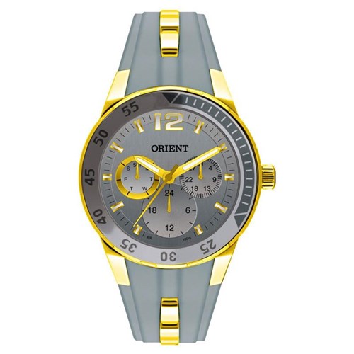 Relógio Orient Feminino Visor Cinza Dourado - Frspm003