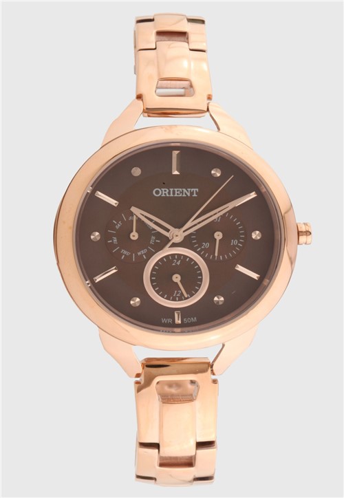 Relógio Orient FRSSM028 N1RX Rosa/Marrom