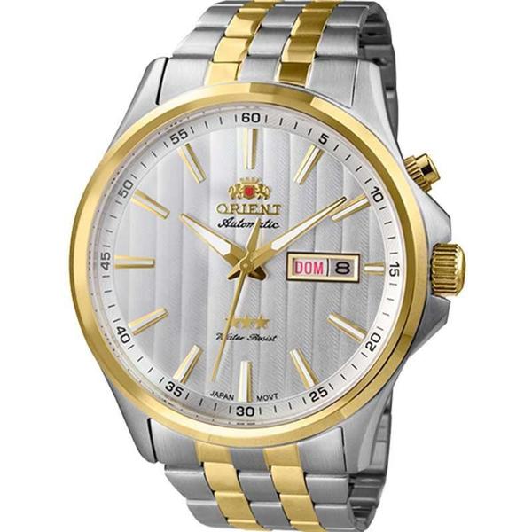 Relógio Orient Masculino Bicolor Automatic 469TT043S1SK Automático 5 Atm Cristal Mineral