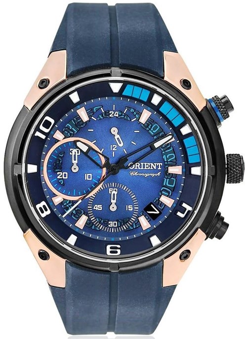 Relógio Orient Masculino Chronograph Mrspc002 D1Dx (Azul)