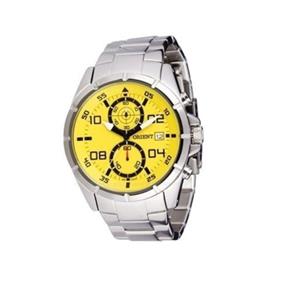 Relógio Orient Masculino Cronógrafo Mbssc037 Y2sx - Amarelo - Amarelo