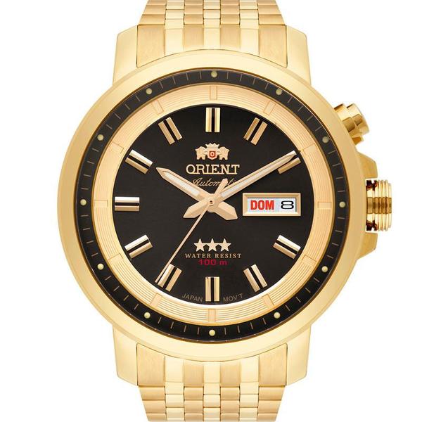 Relógio Orient Masculino Dourado 469GP079P1KX