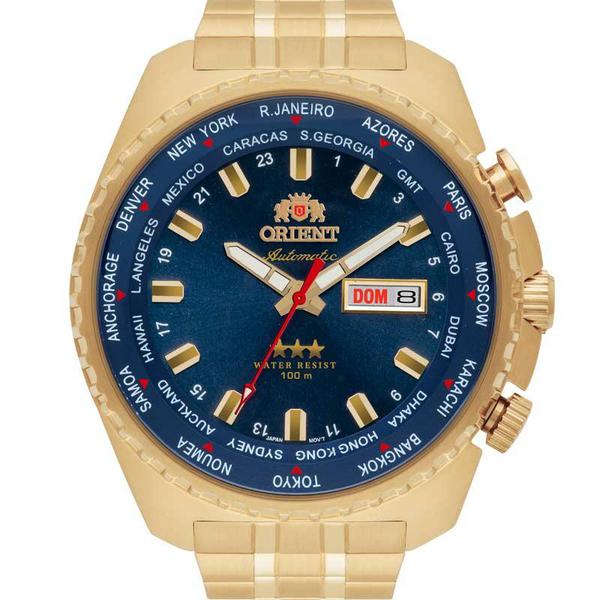Relógio Orient Masculino Dourado Automatic 469GP057D1KX