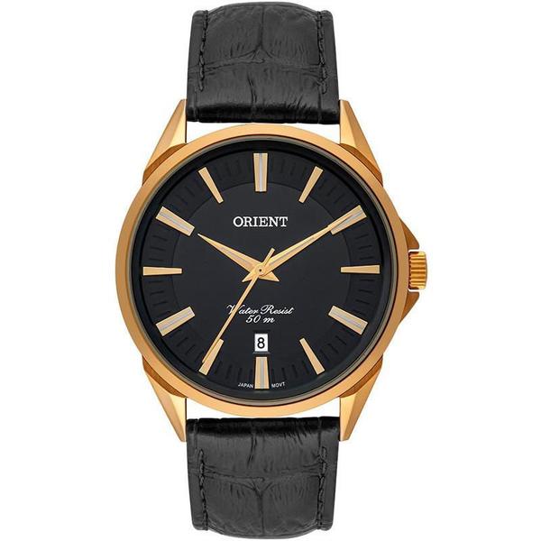 Relógio Orient Masculino Dourado e Preto - MGSC1010 P1PX