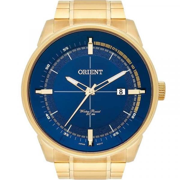 Relógio Orient Masculino Dourado Sport MGSS1129 D1KX Analógico 5 Atm Cristal Mineral