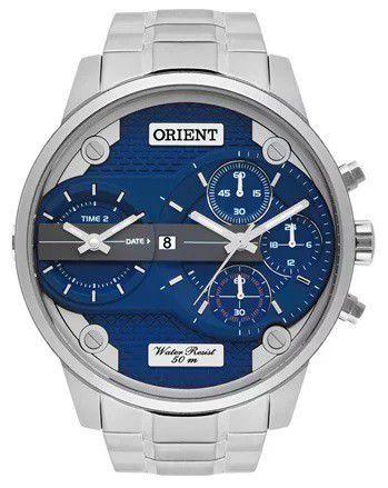 RELÓGIO ORIENT MASCULINO DUAL TIME MBSST001 D1SX - Cod Interno 030024628