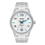 Relogio Orient Masculino Esportivo Branco e Azul Mbss1318 S2sx