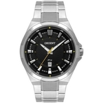 Relógio Orient masculino MBSS1349 Social prata e preto